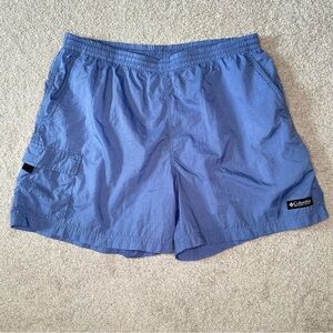Periwinkle Columbia Active Shorts, Size Large, Hiking Outdoors Active